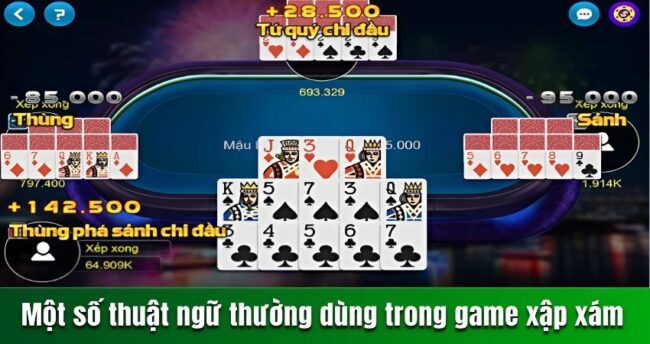 Một số thuật ngữ thường dùng trong game xập xám